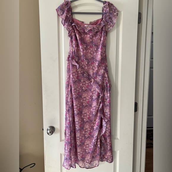 NWT Lush Brand Orchid Pink Floral Dress Women’s Size Medium - Picture 10 of 16